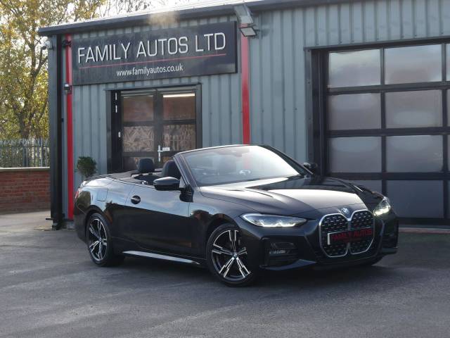 BMW 4 Series 2.0 420i M Sport 2dr Step Auto Convertible Petrol BLACK