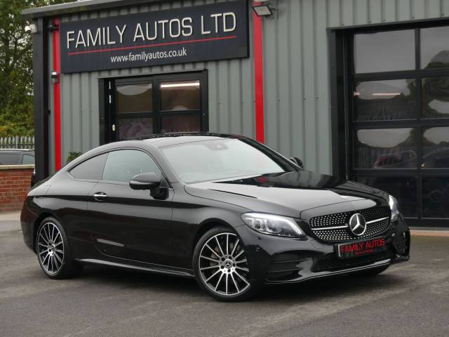 Mercedes-Benz C Class 2.0 C300 AMG Line Night Ed Premium Plus 2dr 9G-Tronic Coupe Petrol BLACK